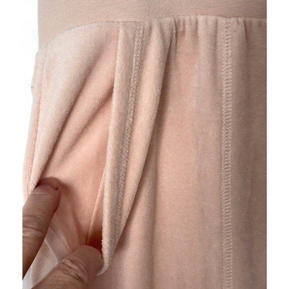 NWT Juicy Couture Velour Boot Leg Pants Short Womens Sz XLP Scallop Pink - Picture 6 of 8